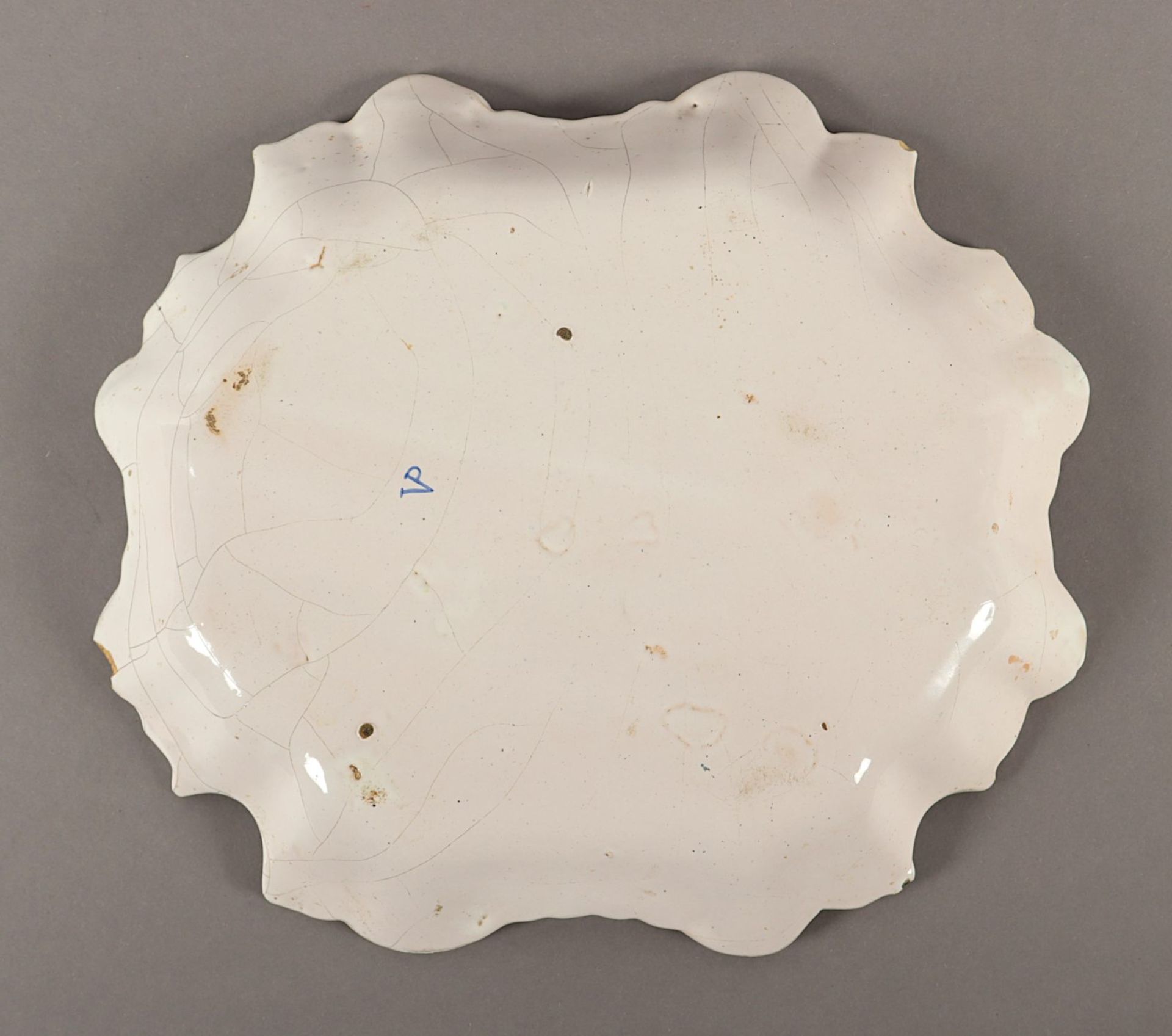 Schale, Fayence, VEUVE PERRIN, MARSEILLE, 1740-1803 - Bild 2 aus 2