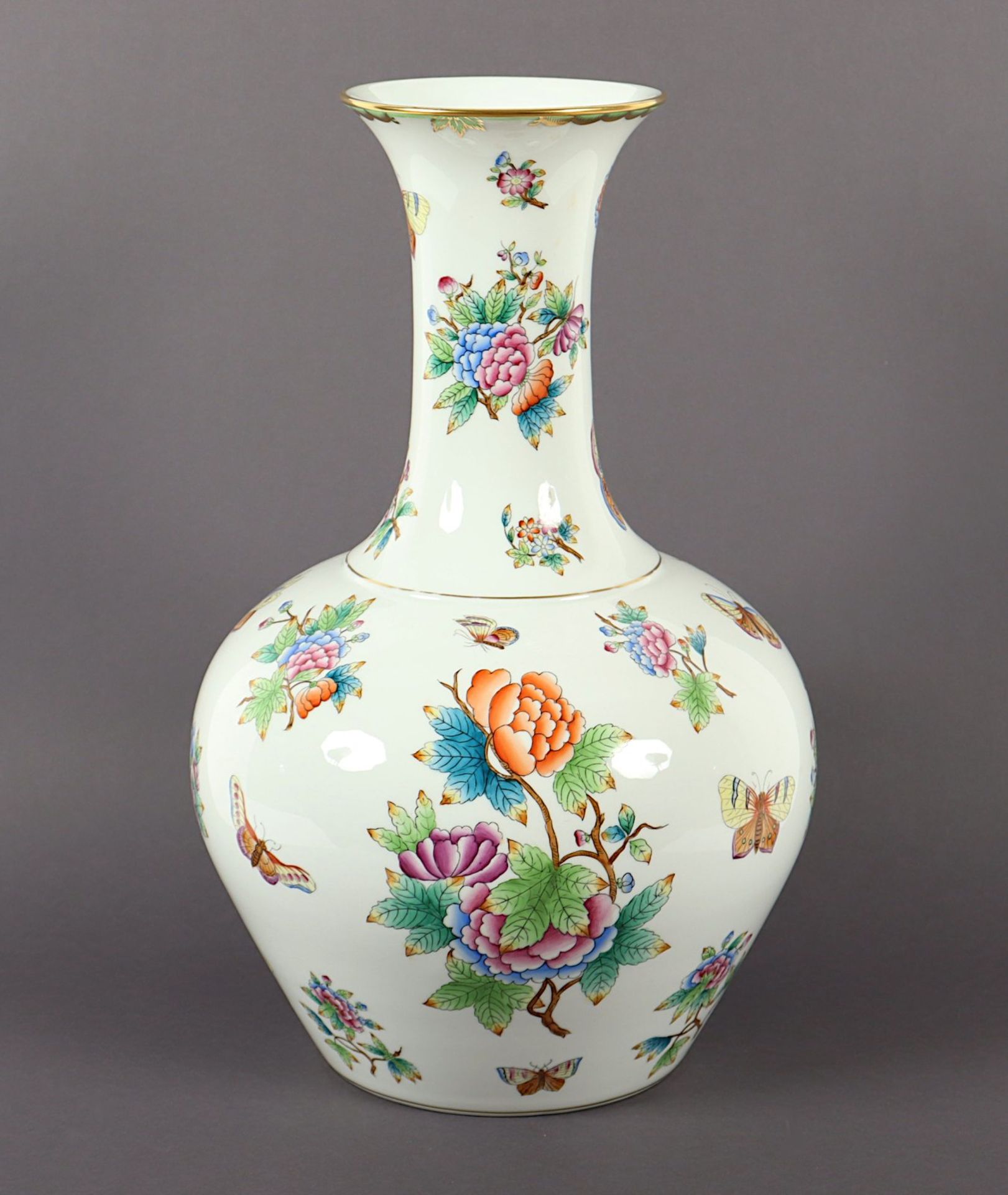 grosse Vase, Victoria, Herend, 1941 - Bild 4 aus 6