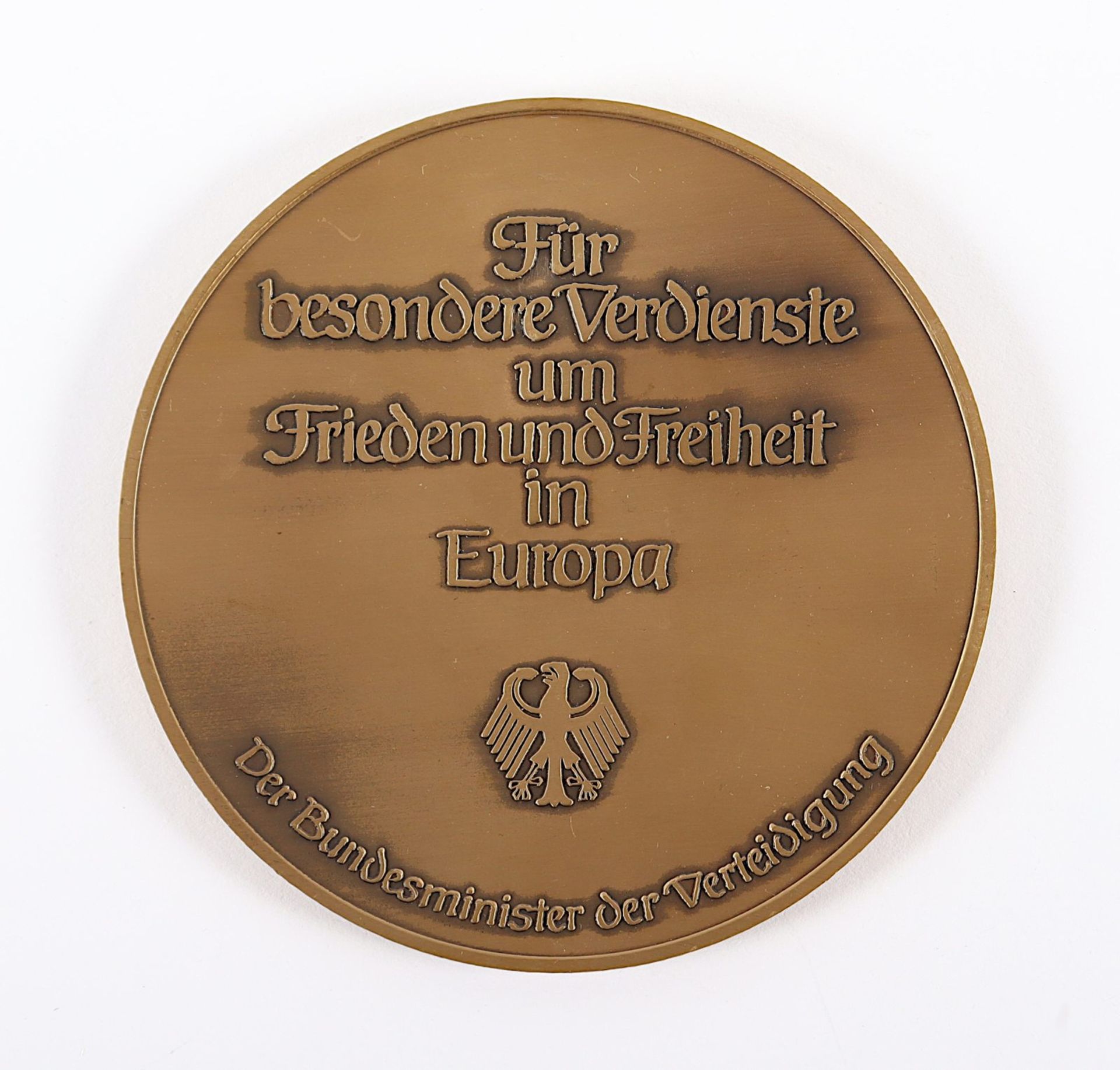 Manfred Wörner Medaille, Fehlprägung - Image 2 of 2