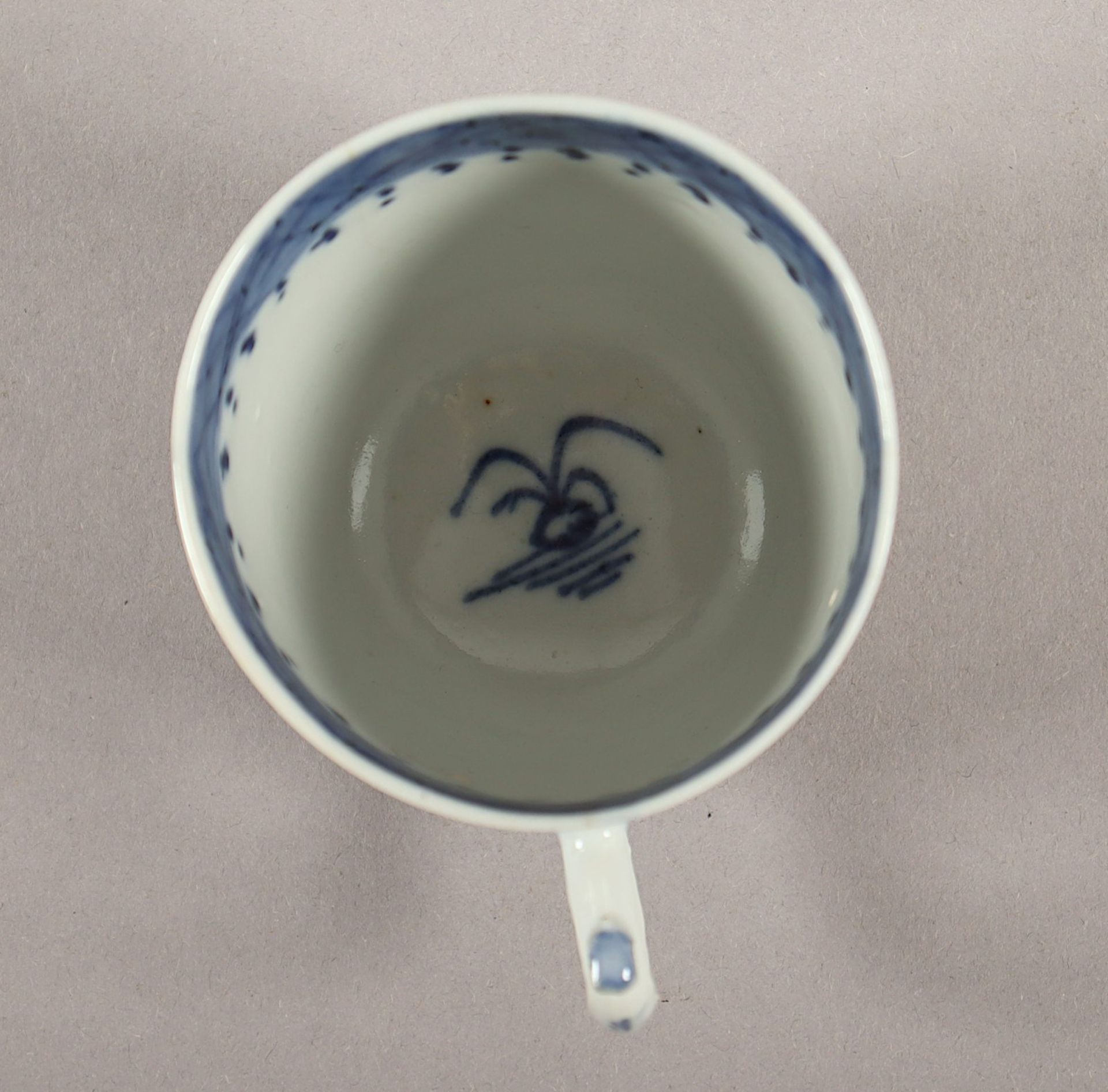 Tasse, Porzellan, Unterglasurblau dekoriert, China, um 1800 - Image 4 of 5