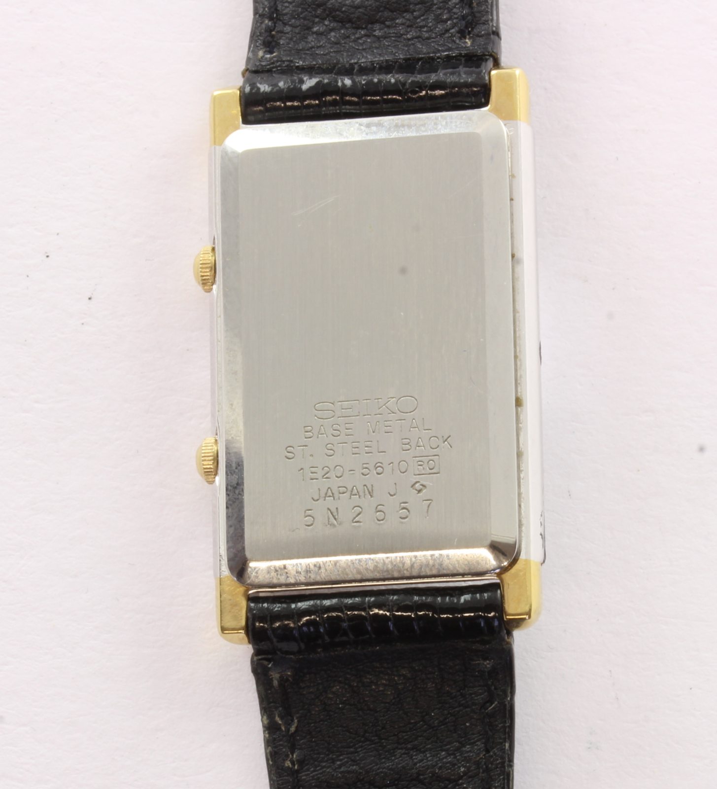 Armbanduhr, Metall vergoldet, SEIKO, Quarzwerk - Image 2 of 3