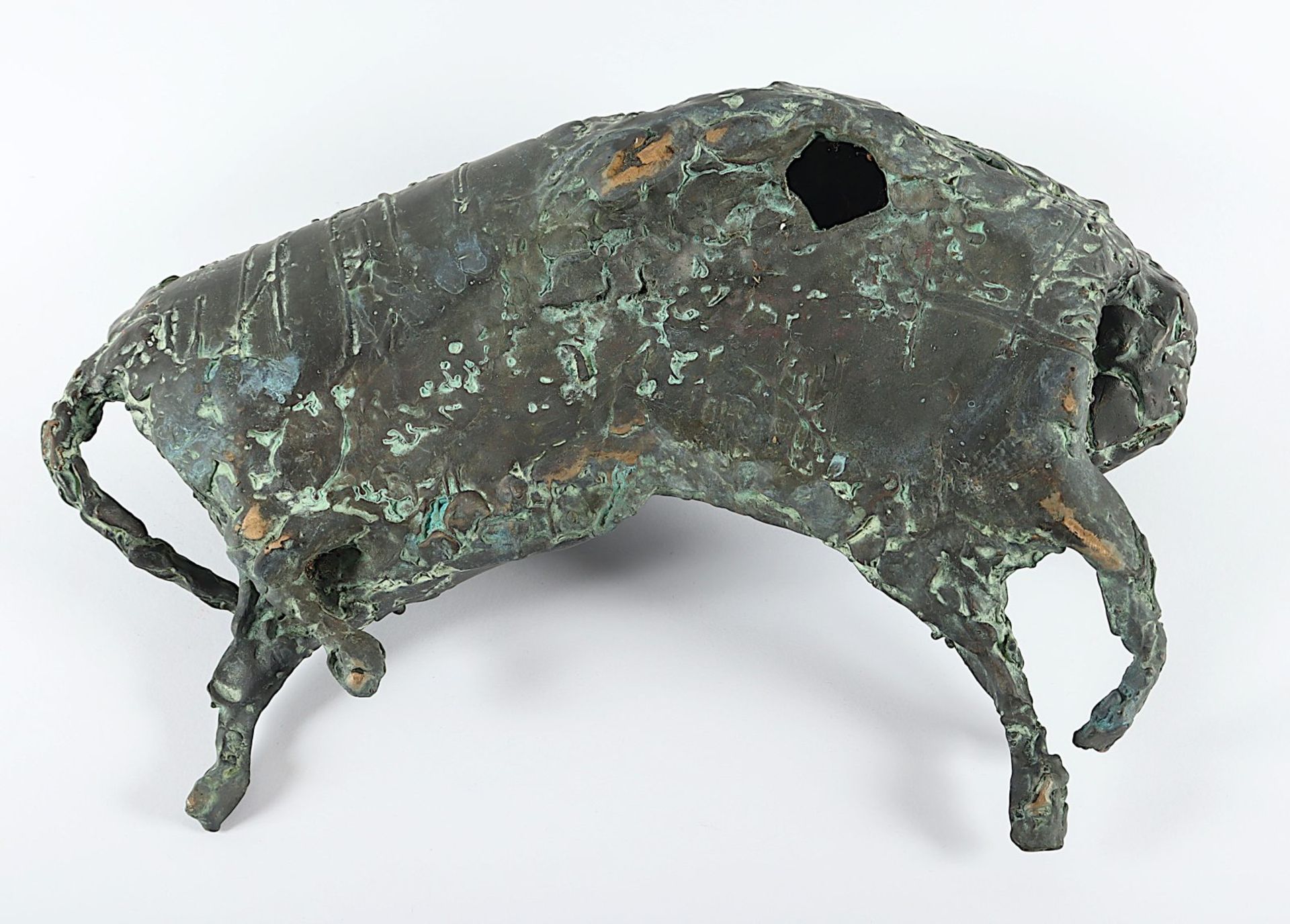 Binding, Wolfgang, "Liegende Katze", Bronze - Image 3 of 4