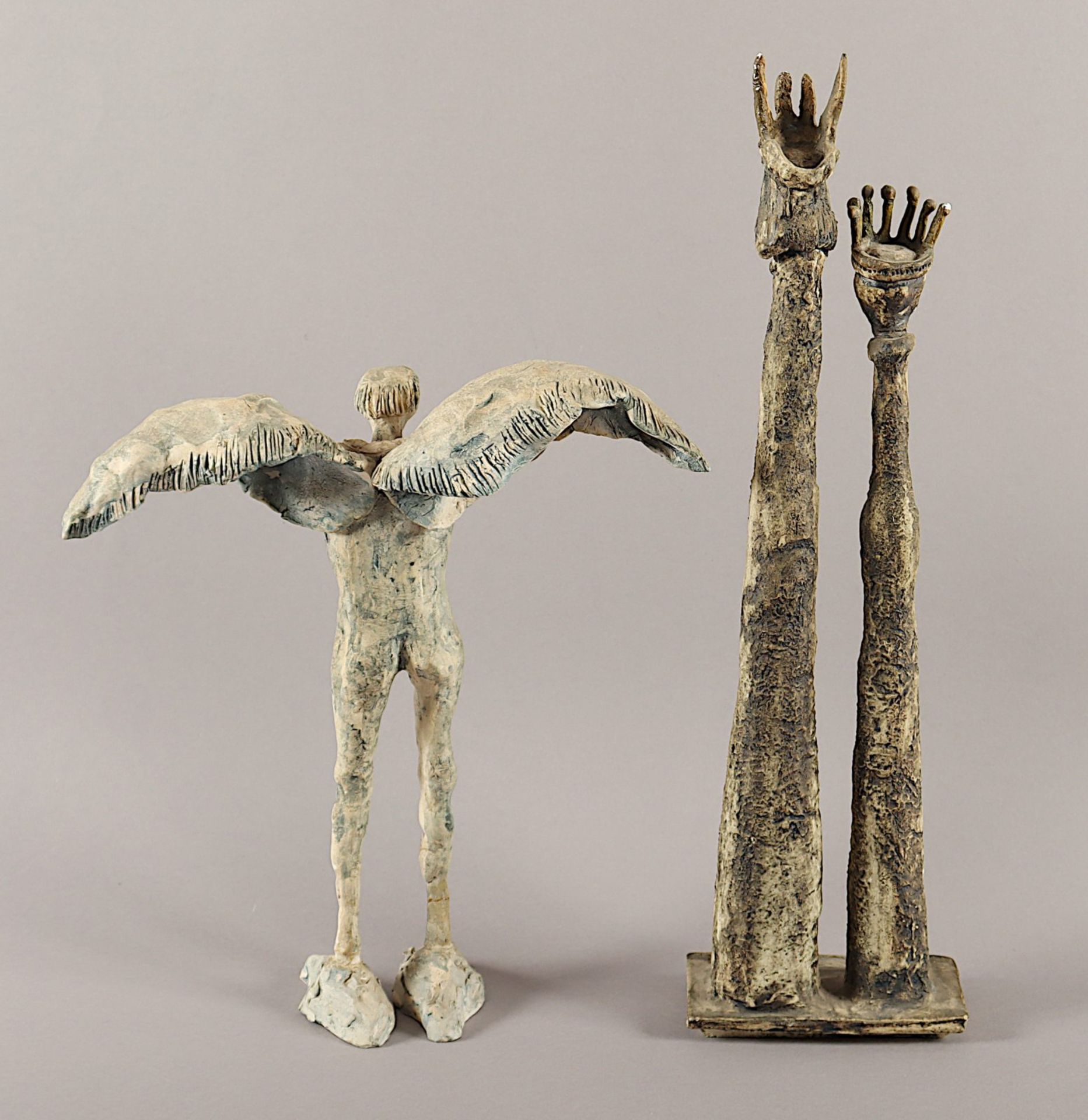 Pompetzki, Klemens, zwei Figuren, Keramik - Image 3 of 5
