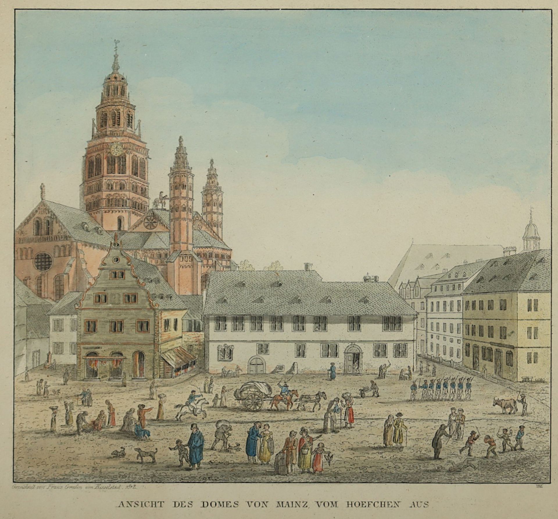 fünf Ansichten aus Mainz, R. - Bild 3 aus 6