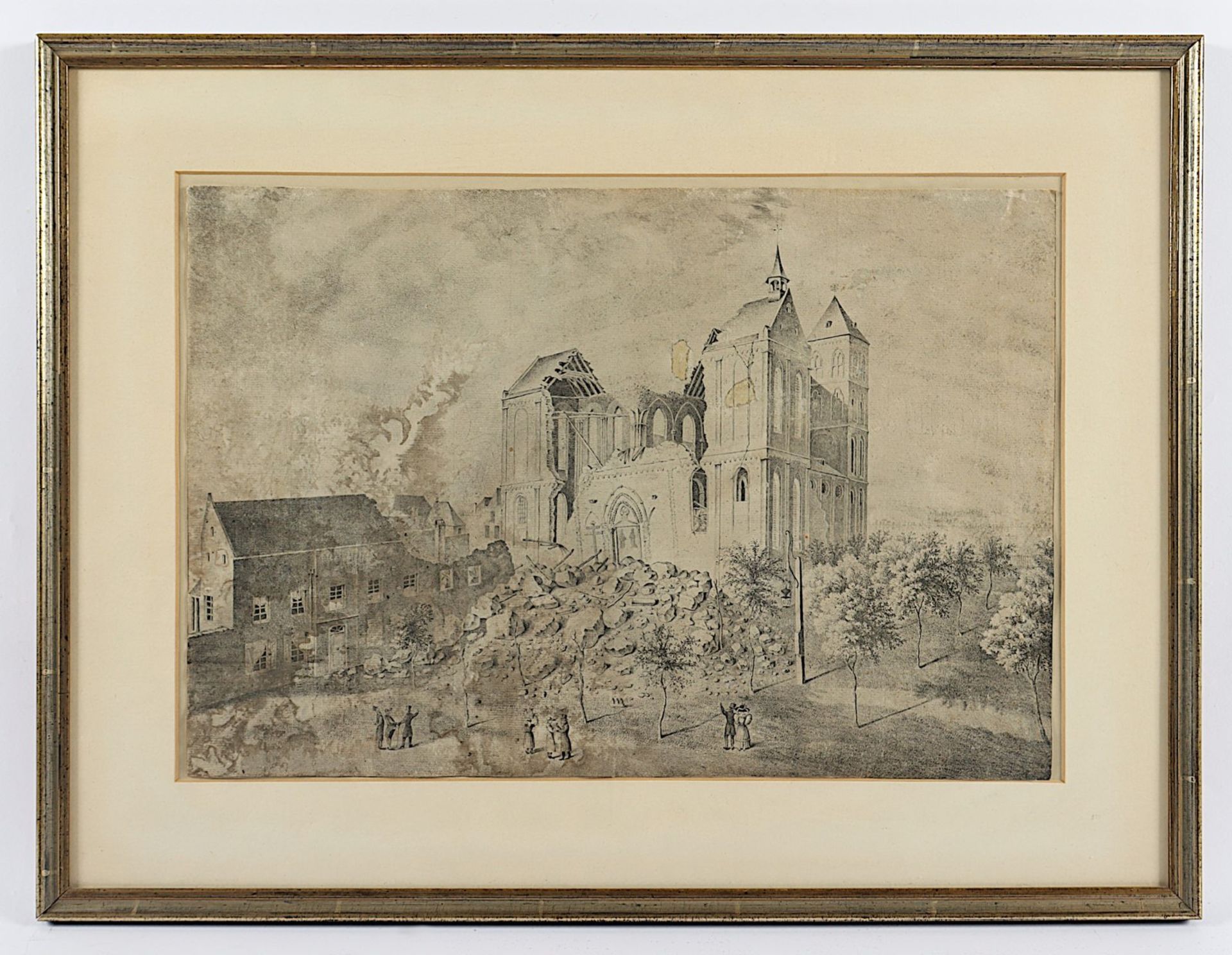 Köln Lithografie Kirche,