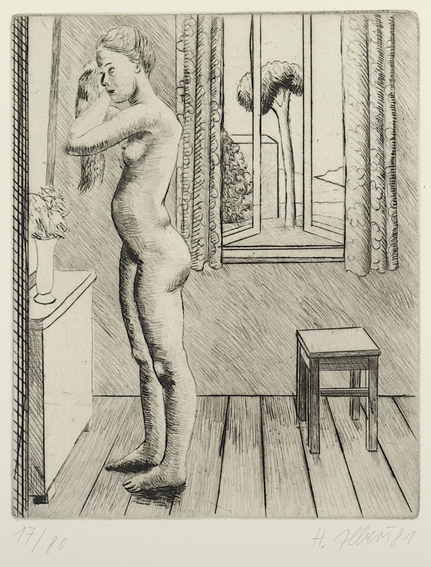 Albert, Hermann, "Frauenakt", R. - Bild 2 aus 2