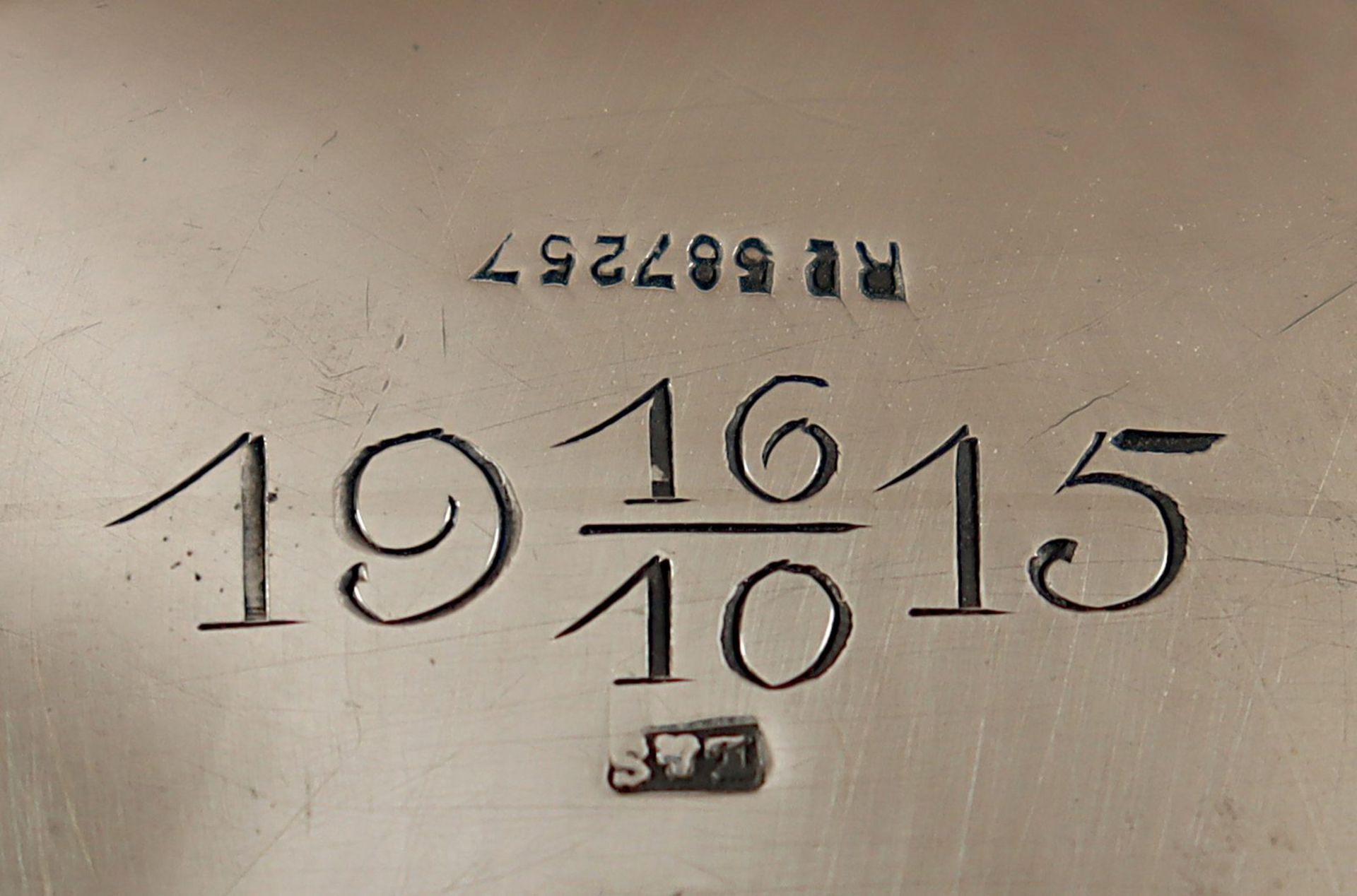 Wasserkessel mit Rechaud, 1190 g, wohl Deutsch, um 1915 - Bild 2 aus 2