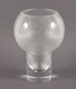 Vase, Glas, sign., um 1960