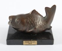 "Koi", Karpfen, Bronze, Satoshi Yabuuchi, Japan, 1989