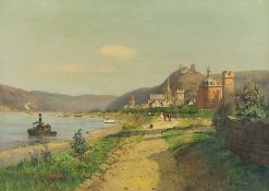 Hermanns, Heinrich (1862-1942), "Oberwesel am Rhein", R.