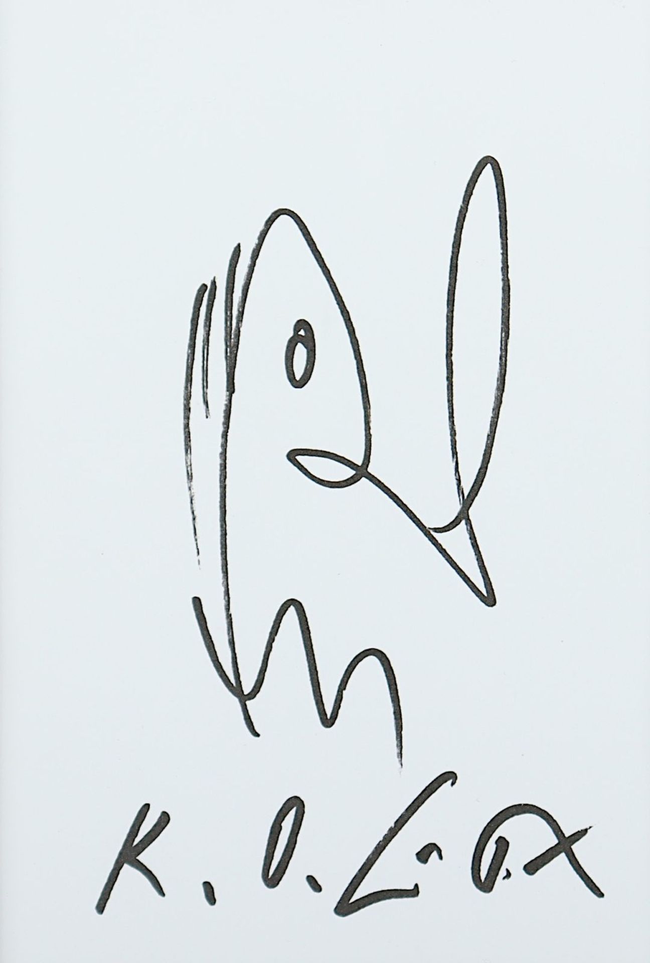 Götz, K.O., "o.T.", kleine Handzeichnung, signiert, R. - Bild 2 aus 2