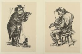 Führmann, Rolf, zwei Original-Lithografien, ungerahmt