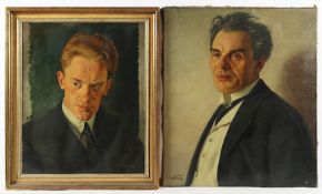 ESCHER, Anton (1895-1981), "Paar Herrenportraits", ein Bild gerahmt