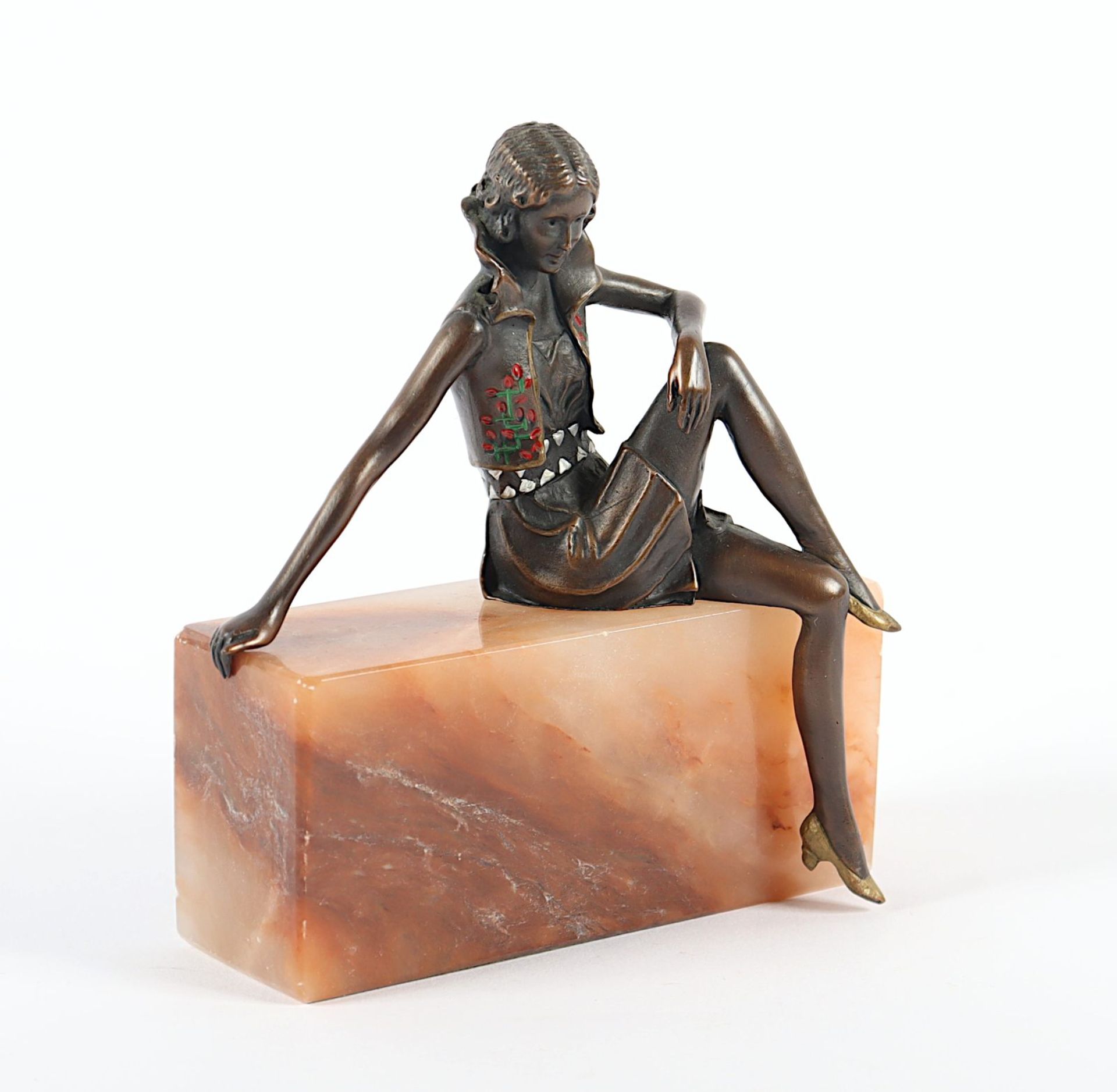 Sitzende Frau, Bronze - Image 2 of 3