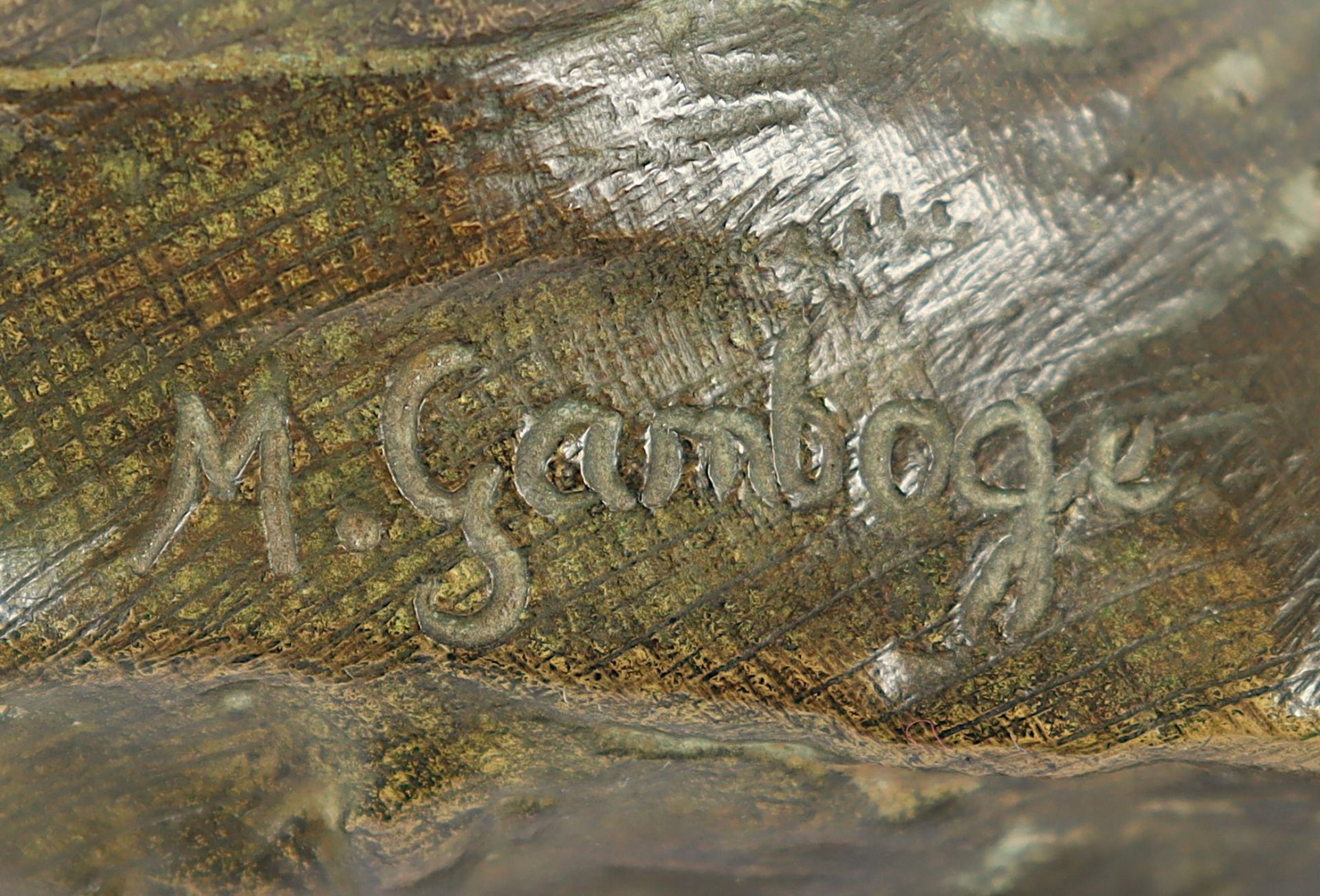 Gambogi, G., "Kinderkopf", Bronze - Image 4 of 4