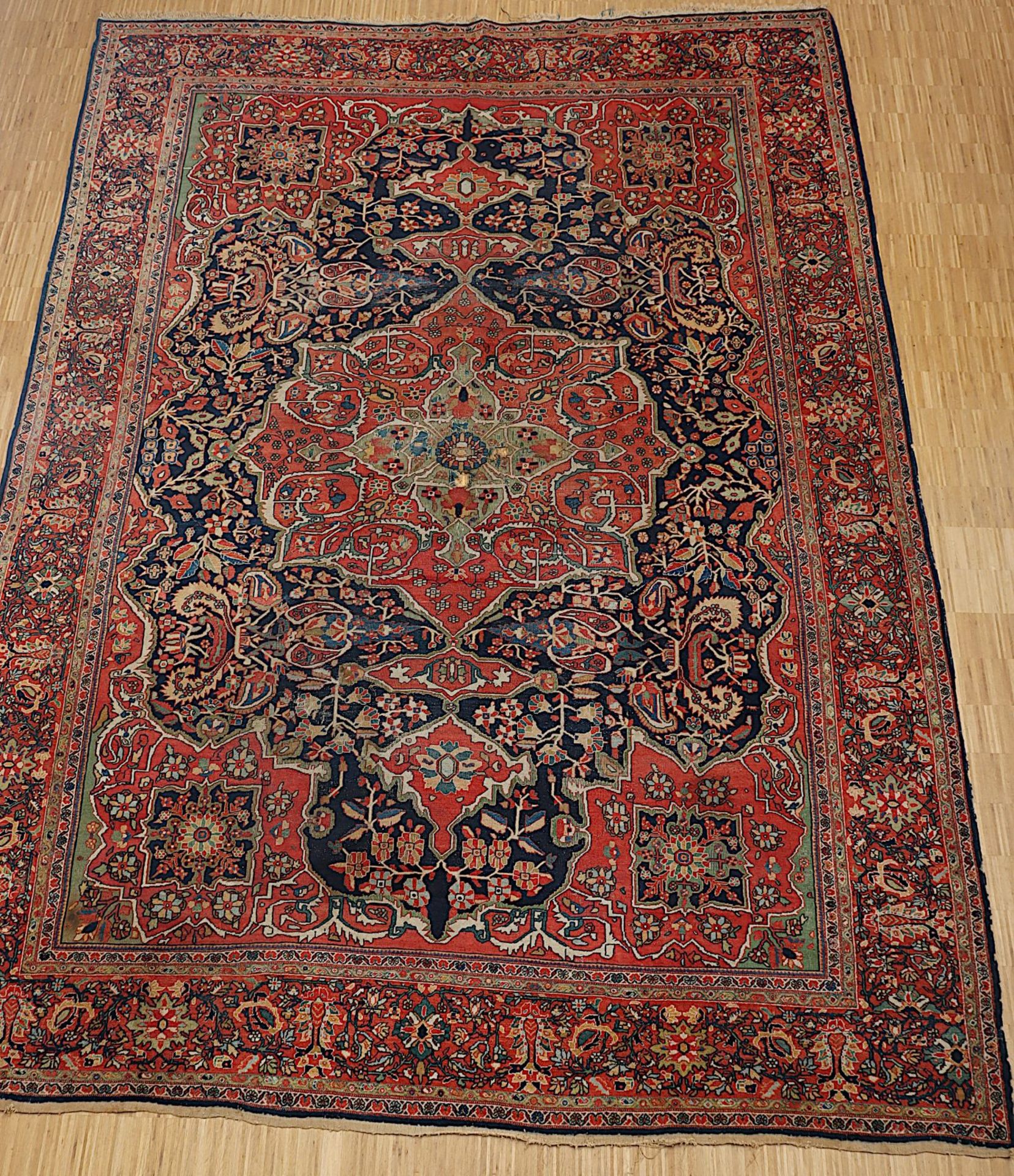 Teppich Sarough-Mahal, antik, 433 x 306, besch.