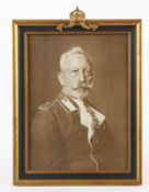 Portrait Wilhelm II., gerahmt