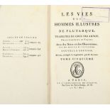 Les vies des Hommes Illustres de Plutarque, 1801