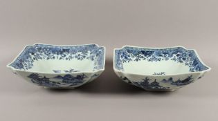 Paar Schüsseln, Porzellan, China