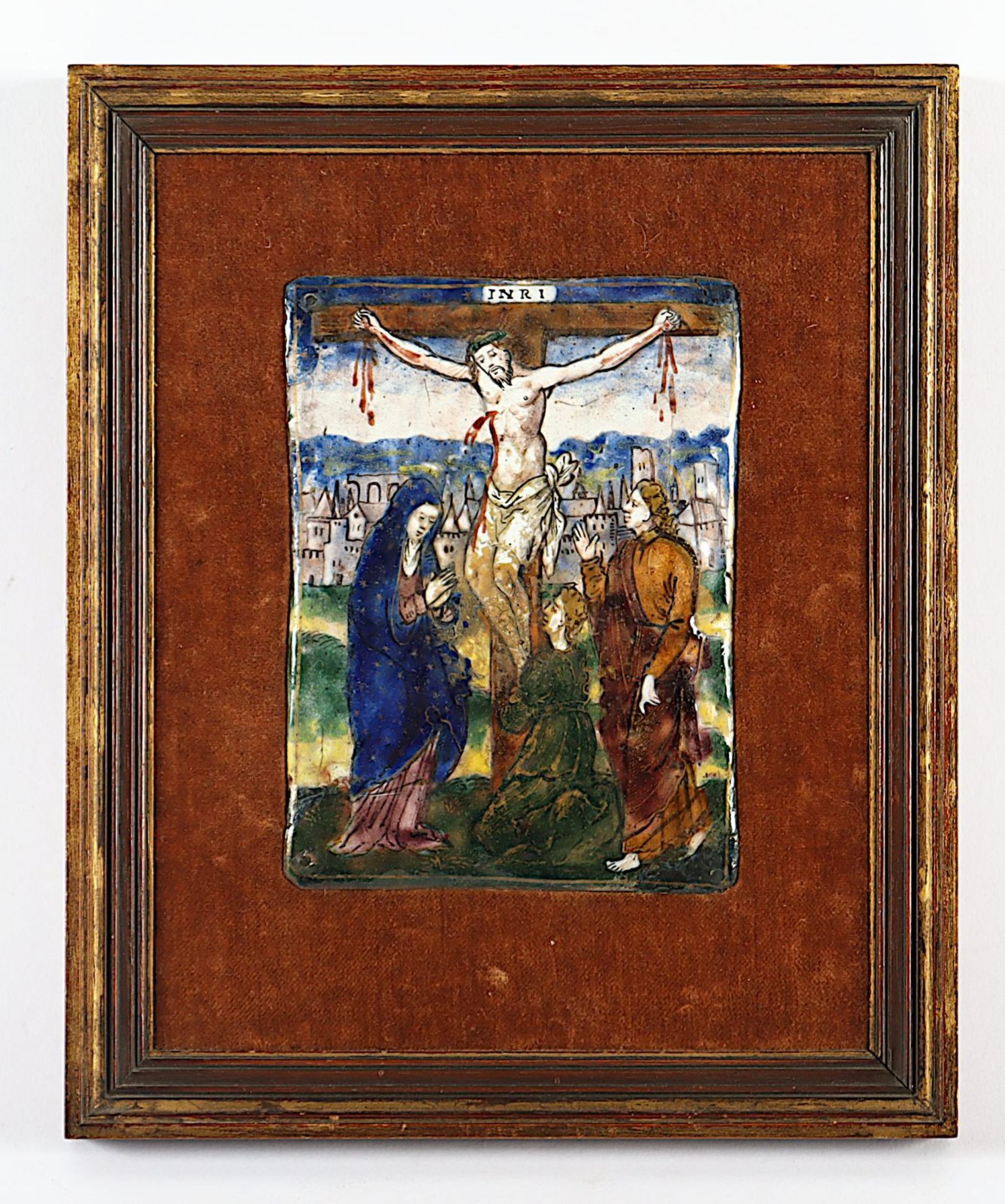 Kreuzigung, Emaille, wohl Limoges - Bild 2 aus 2