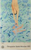Hockney, David, Plakat Olympia, ungerahmt