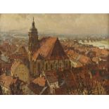BECKERT, Fritz (1877-1962), "Blick auf die Marienkirche in Pirna", R.