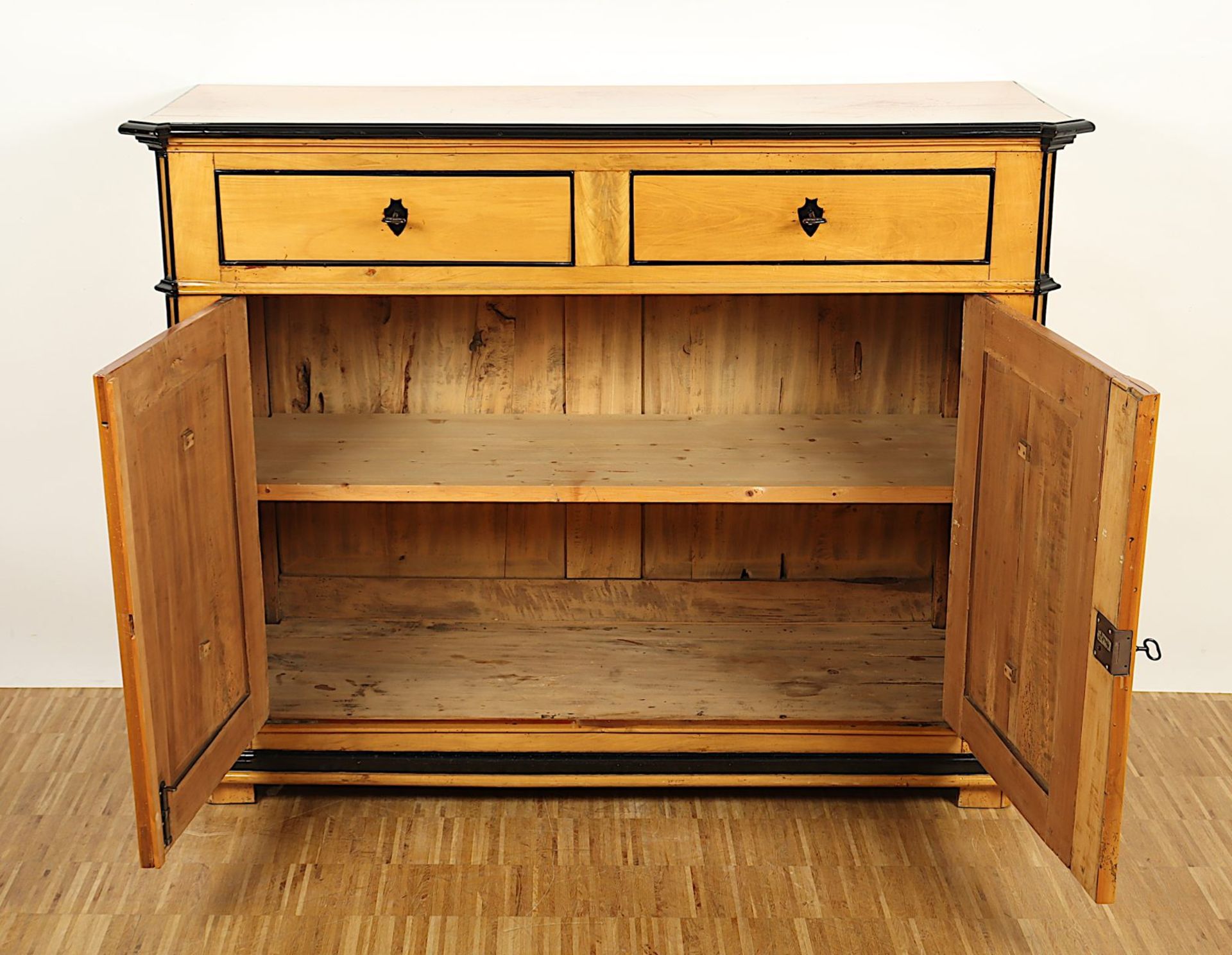 BIEDERMEIER-HALBSCHRANK, Kirschbaum, DEUTSCH, 1.H.19.Jh. - Bild 4 aus 5