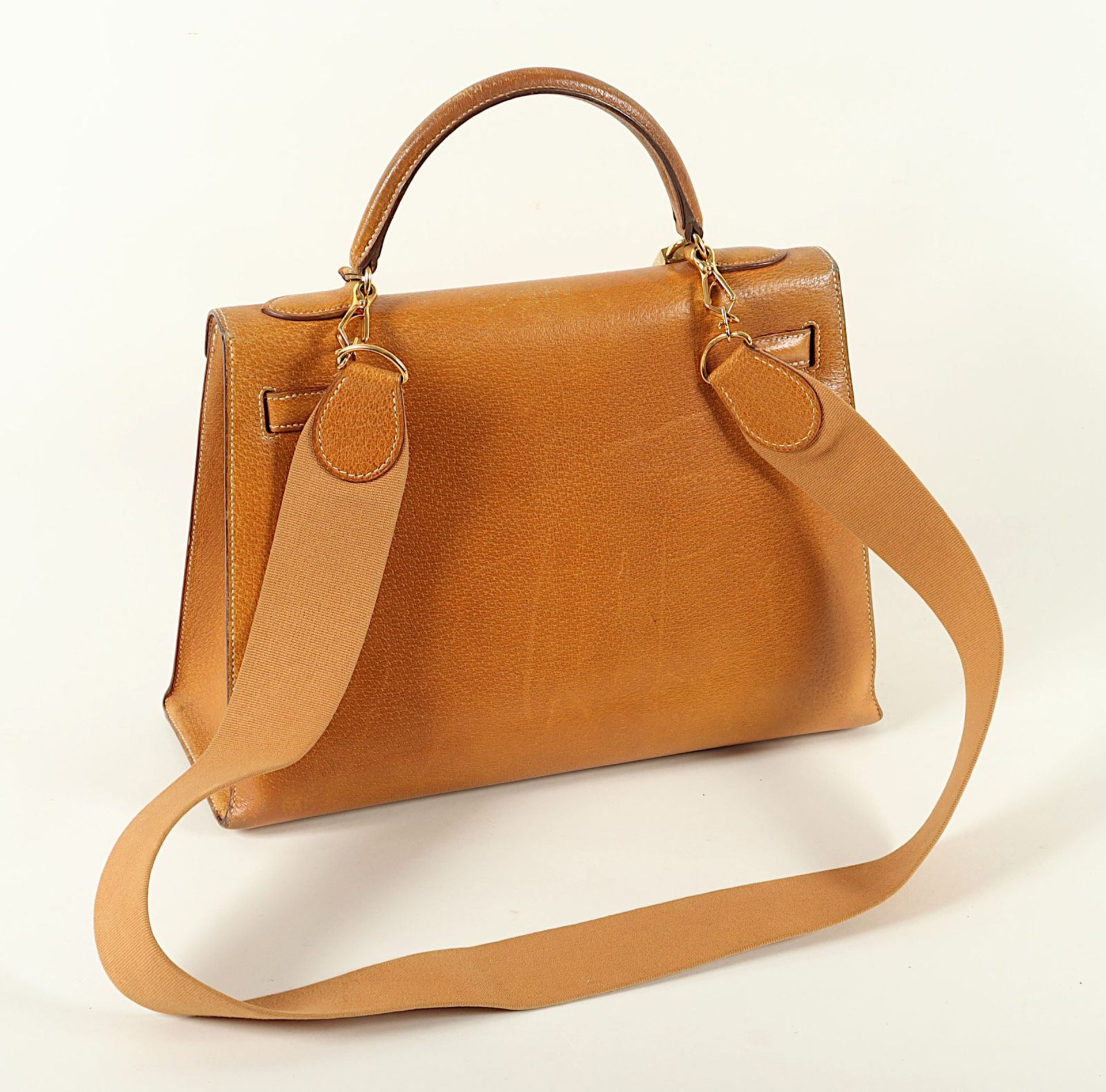 HERMÈS KELLY BAG 32, Leder beige, - Bild 2 aus 6