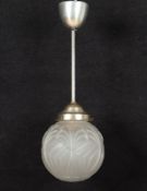 kleine Art-Deco-Lampe, besch., um 1920/30
