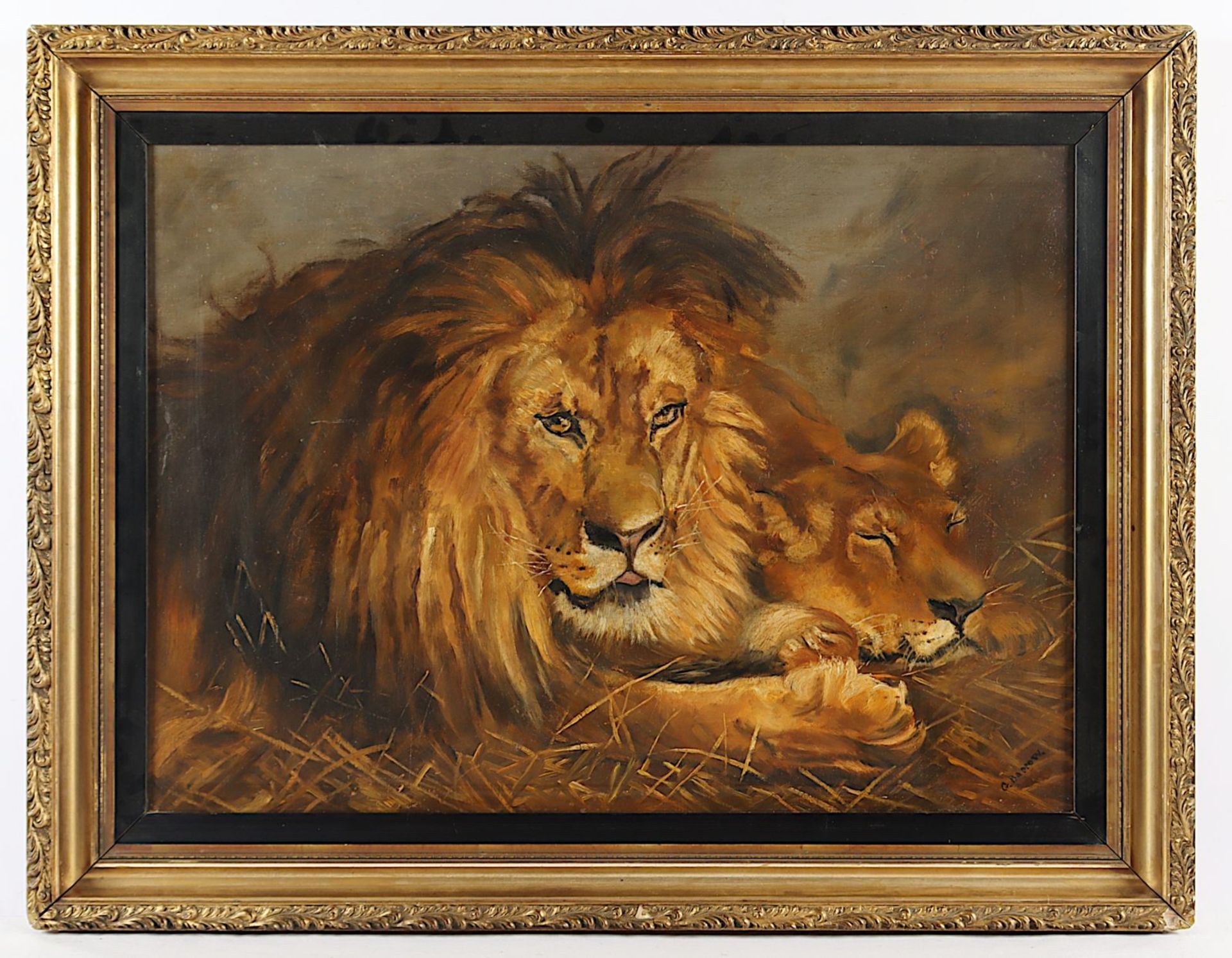 BARROW, A. (20.Jh.), "Löwenpaar", R. - Bild 2 aus 4