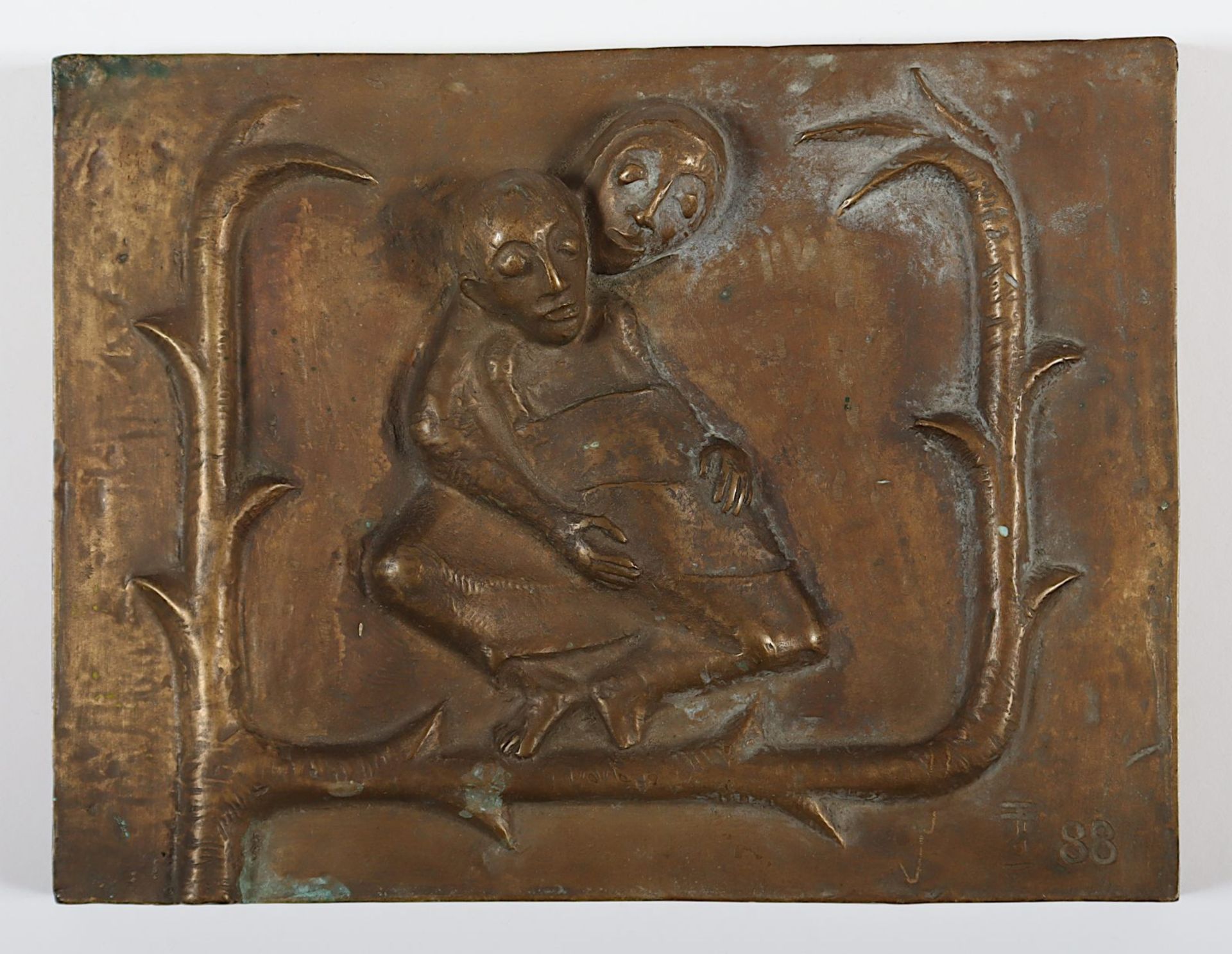 Weinert, 6 Bronzereliefs eines von Toni Zenz - Image 2 of 2