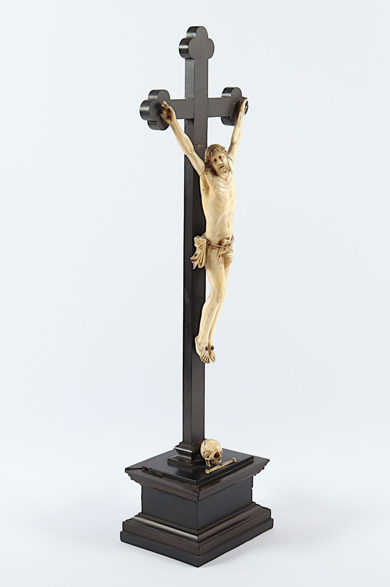 Kruzifix, Holz, Elfenbein, 2.H.19.Jh. - Image 2 of 8