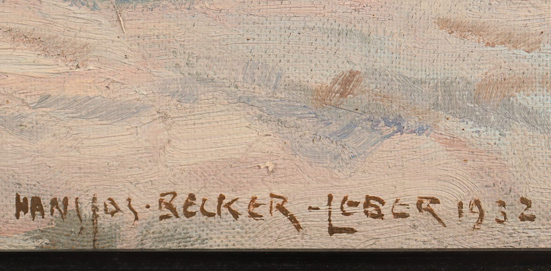 Becker-Leber, Hans Josef (1876-1962), "Seenlandschaft", R. - Image 3 of 5