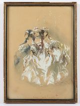 BALLUE, Hippolyte Omer (1820-1867), "Drei elegante Damen", R.