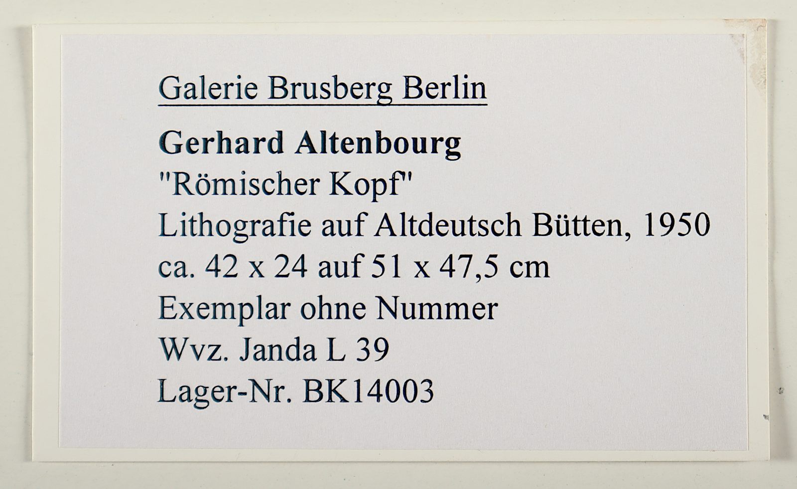 Altenbourg, Gerhard, Litho., R. - Image 5 of 5