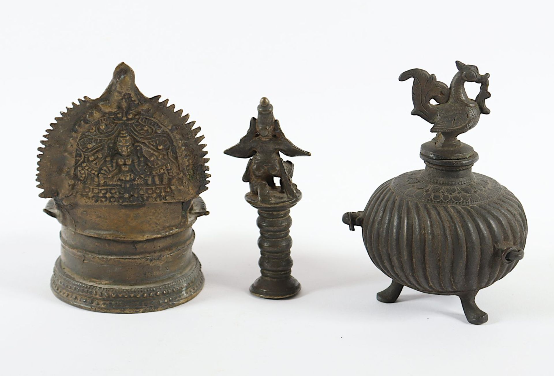 dreiteiliges Konvolut, Bronze, Indien und Thailand - Image 2 of 3