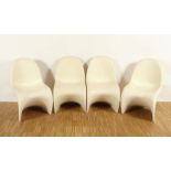 vier Panton-Chairs,