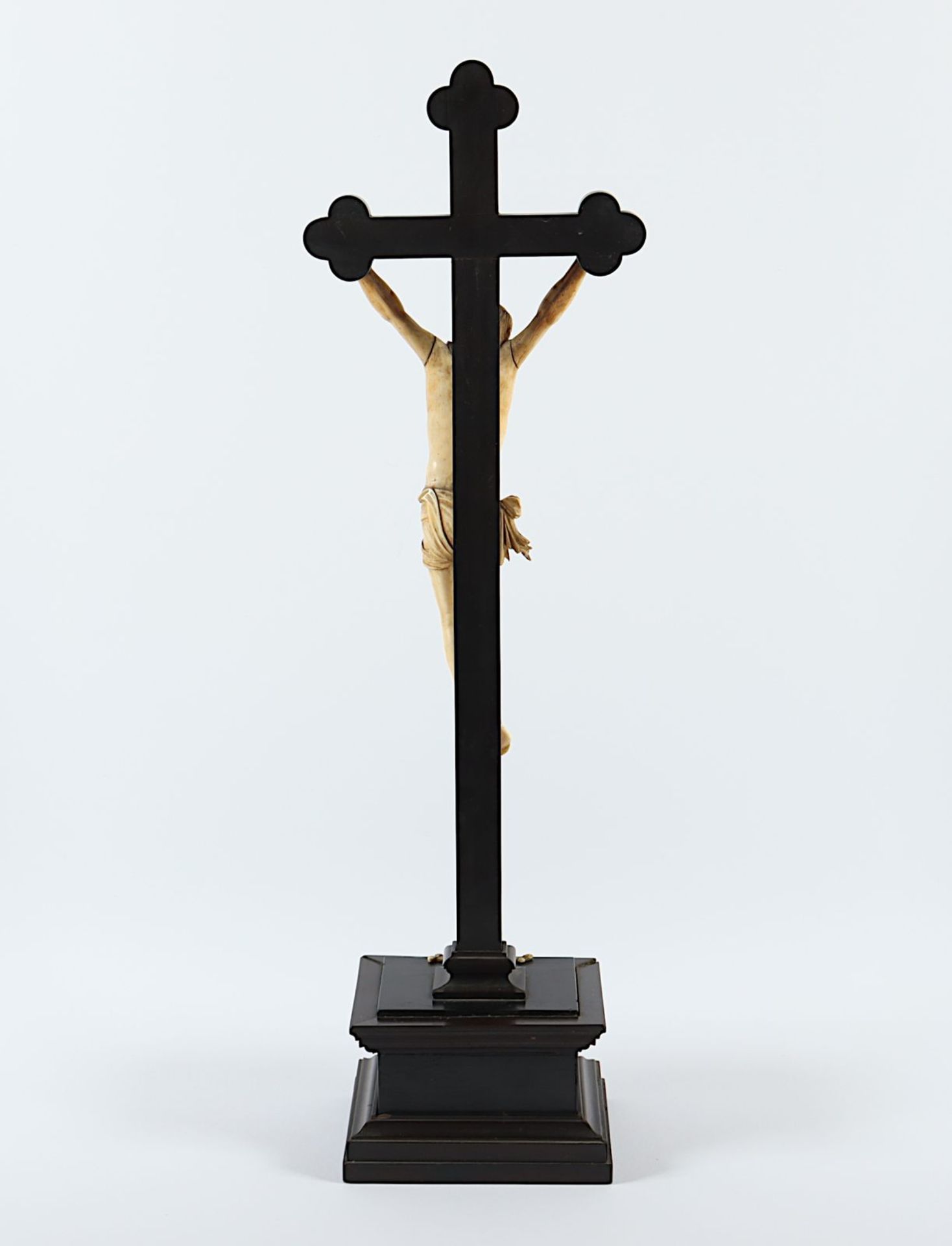 Kruzifix, Holz, Elfenbein, 2.H.19.Jh. - Image 6 of 8