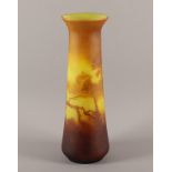 Große Vase, Glas, Muller Freres, um 1920