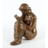 Zimmermann, Kurt, "Lesende", Bronze