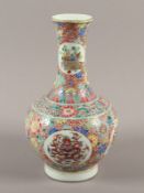 Vase, Porzellan, famille rose, China