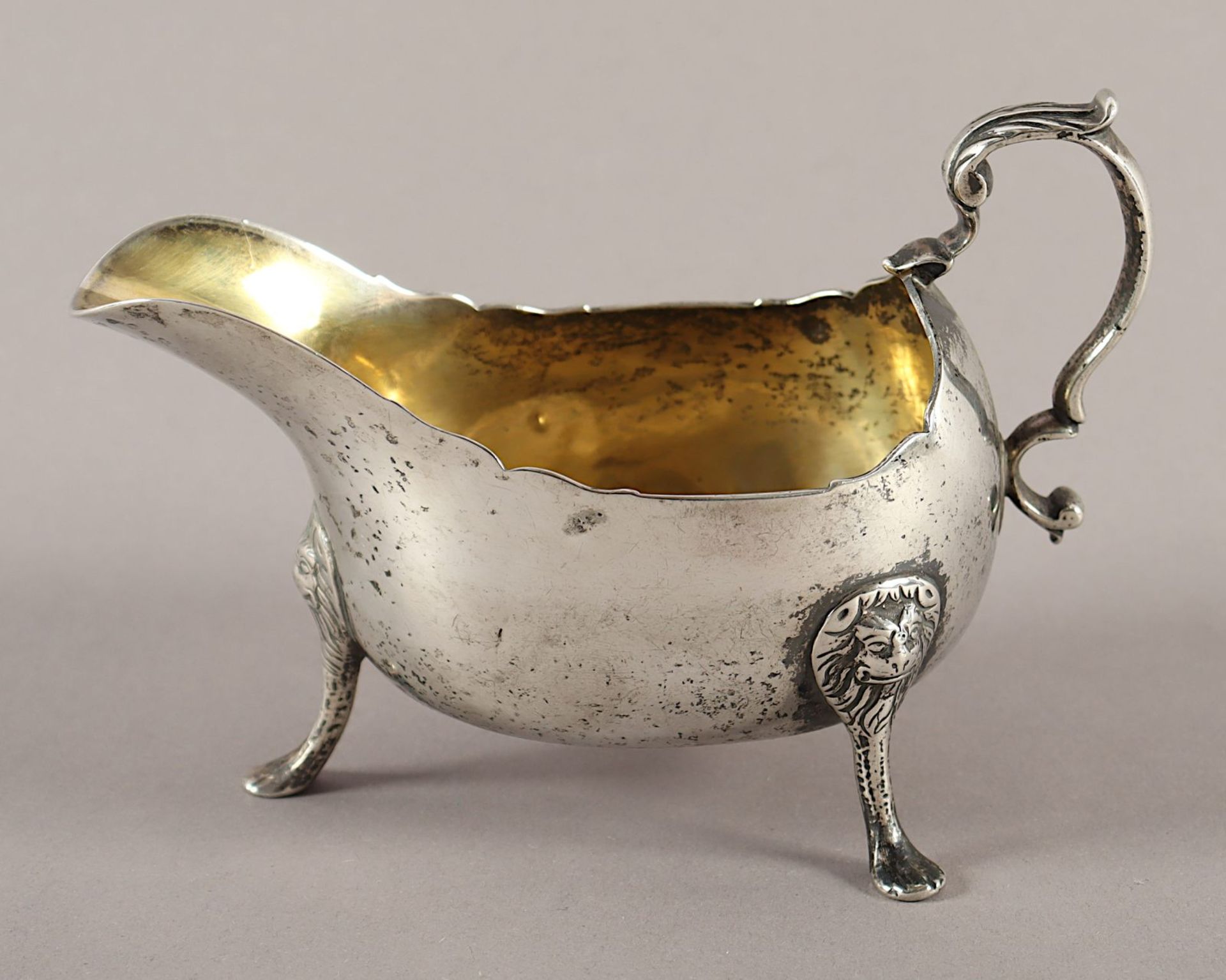 Sauciere, Silber, Irland, um 1770