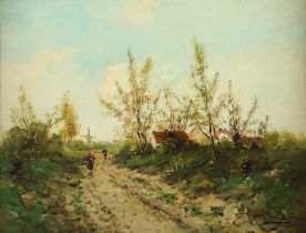 Hill, Jean (2.H.19.Jh.), "Niederländische Landschaft", R.