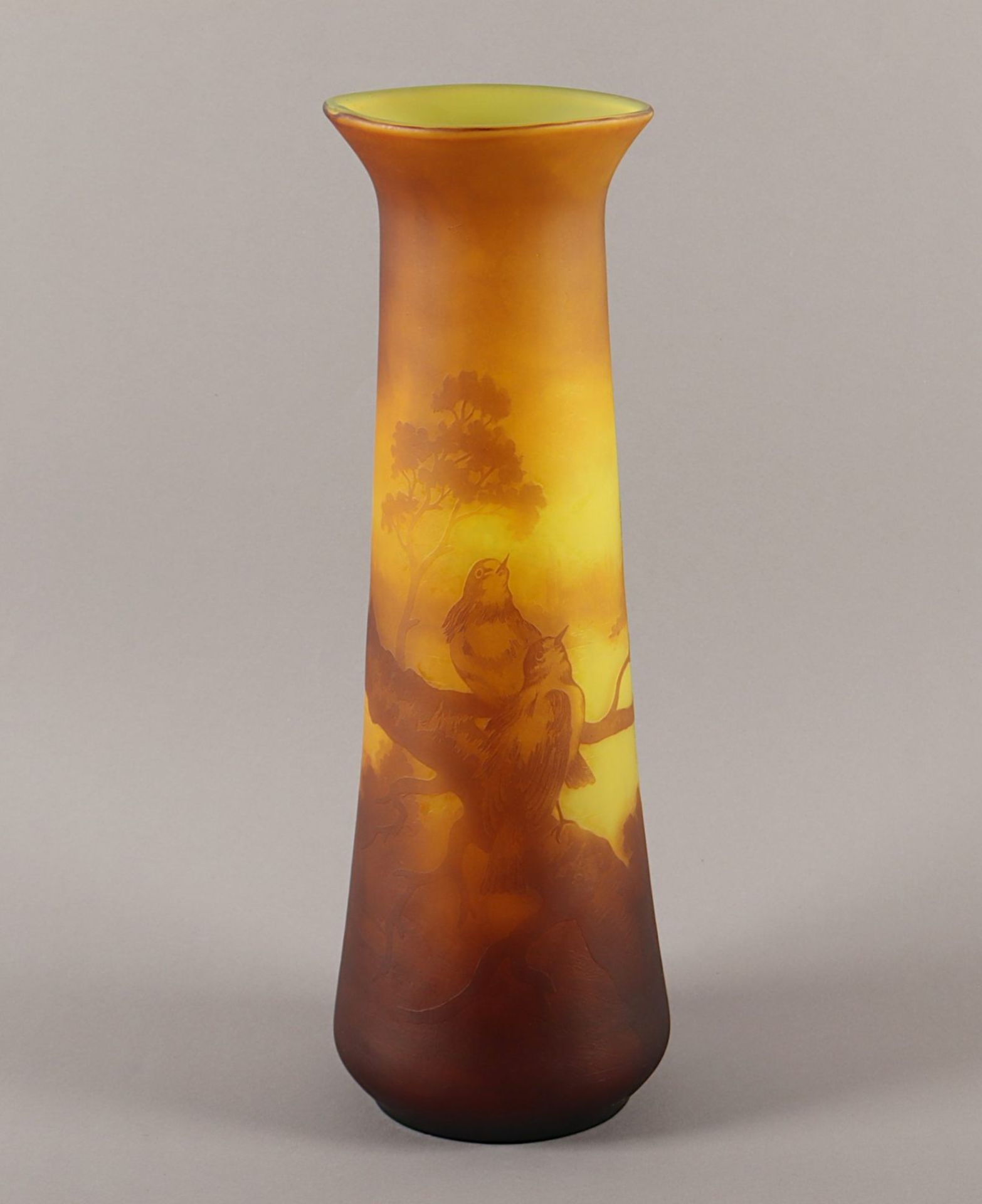 Große Vase, Glas, Muller Freres, um 1920 - Bild 3 aus 4
