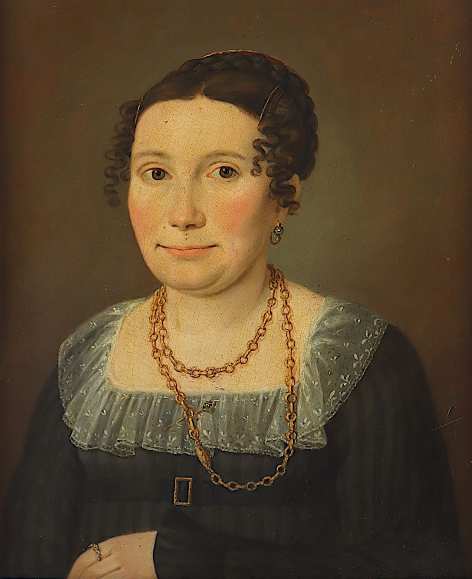 PORTRAITMALER UM 1830, "Zwei Bildnisse des Ehepaars Ascherfeld", R. - Bild 3 aus 5