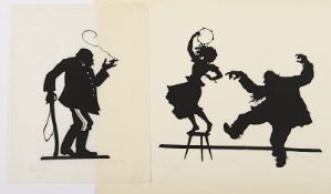 Engert, Ernst Moritz, 2 Arbeiten, aus "Totentanz", "Pippa tanzt", Serigrafien, ungerahmt