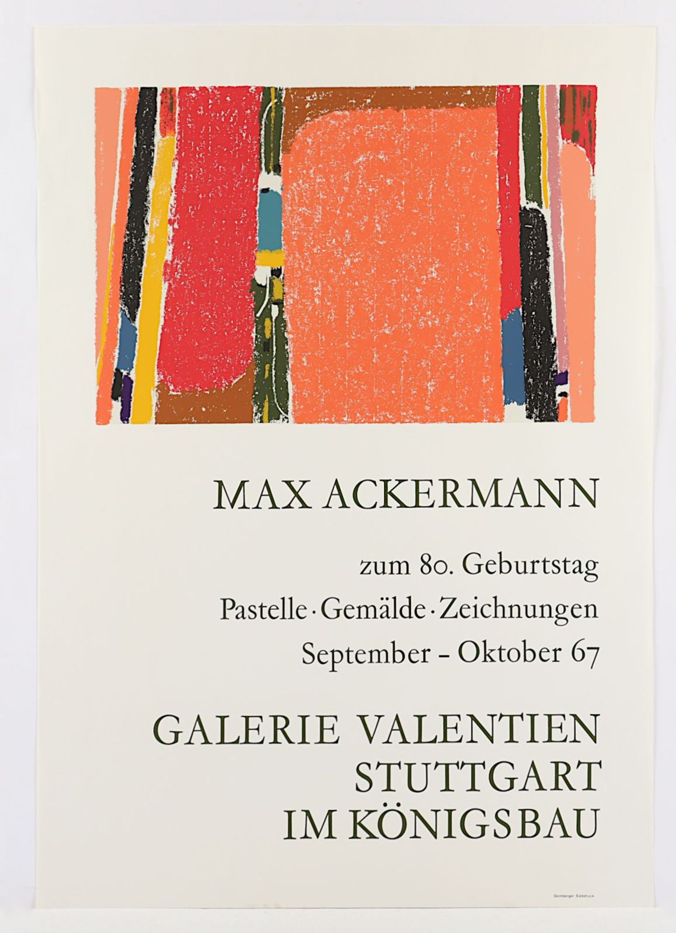 Ackermann, Max, Plakat, ungerahmt