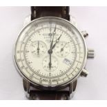 Armbanduhr, Edelstahl, 100 Jahre Zeppelin