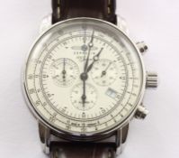Armbanduhr, Edelstahl, 100 Jahre Zeppelin