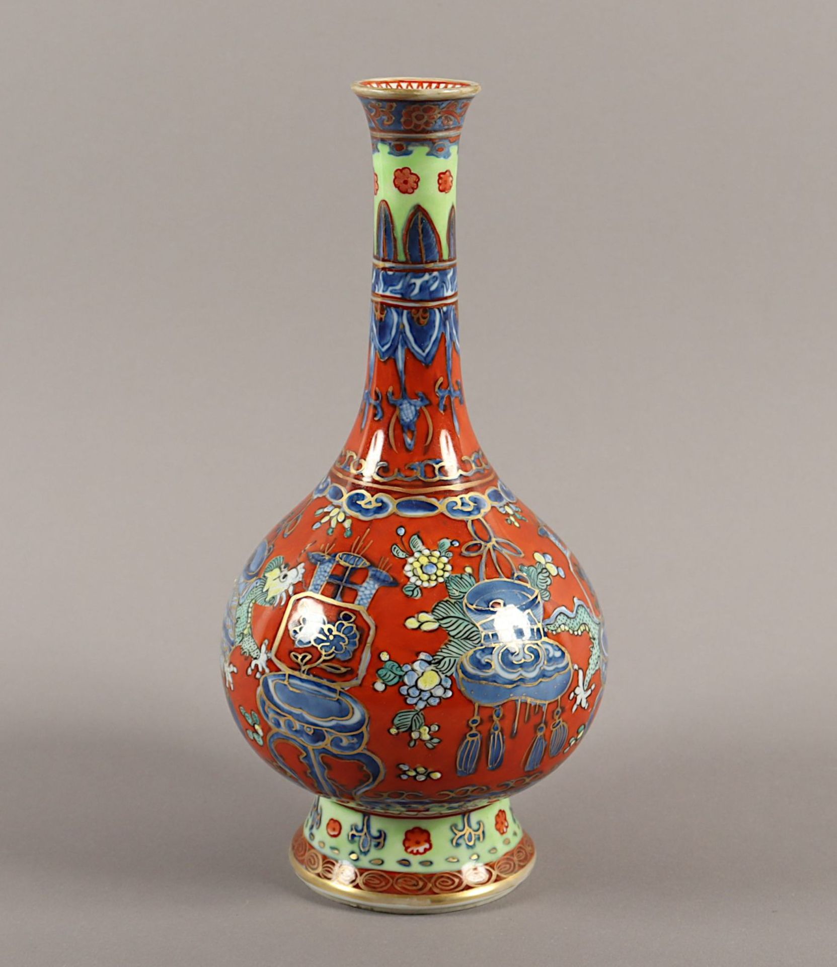 VASE, Porzellan, Symbolmarke, CHINA - Bild 3 aus 5